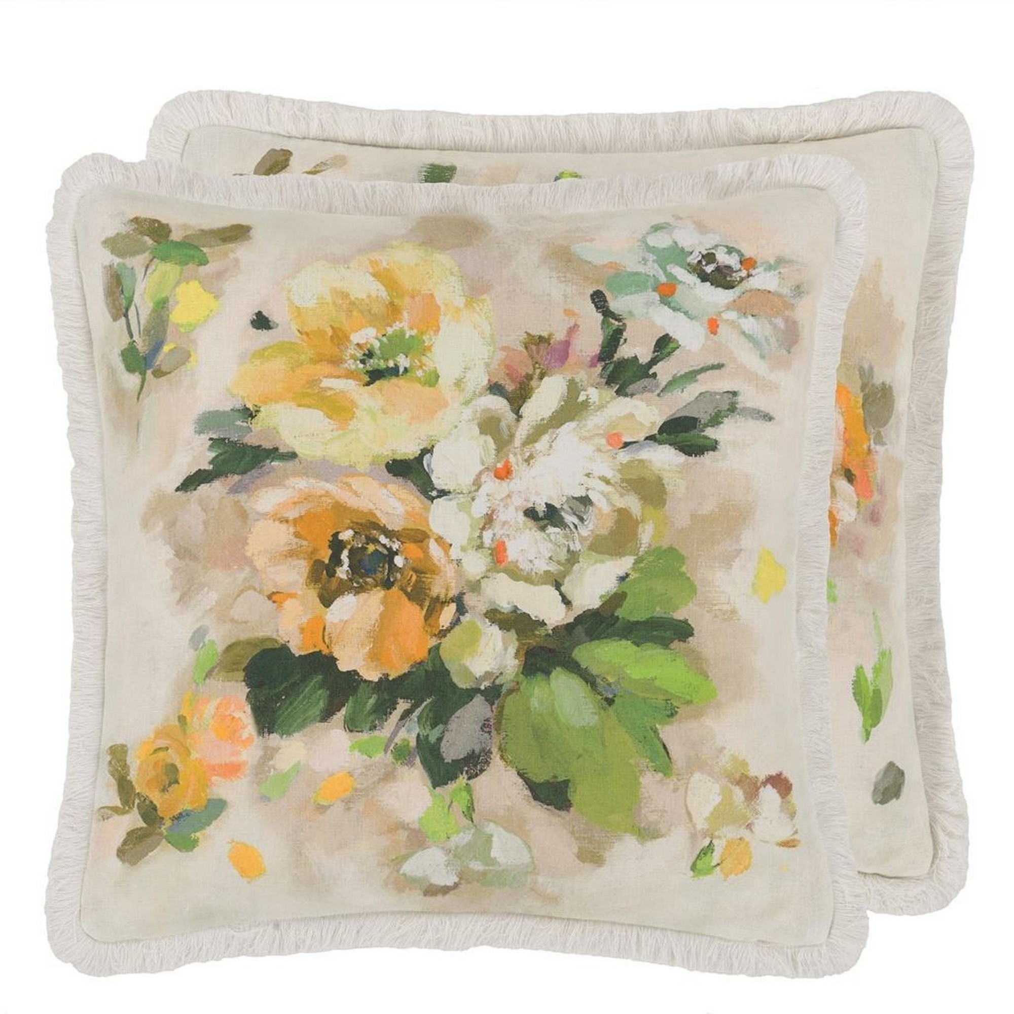 Giardino Di Rose Cushion By Designers Guild In Acacia Natural